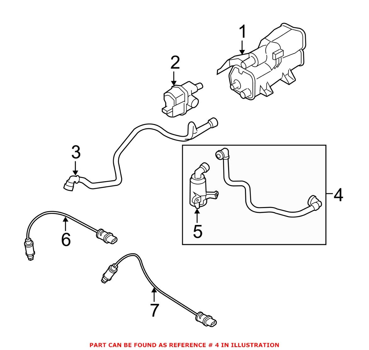 BMW Vapor Canister Filter 16137170673